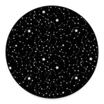 Constellation Sky Map Pattern Print Round Floor Mat
