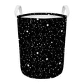 Constellation Sky Map Pattern Print Round Laundry Basket