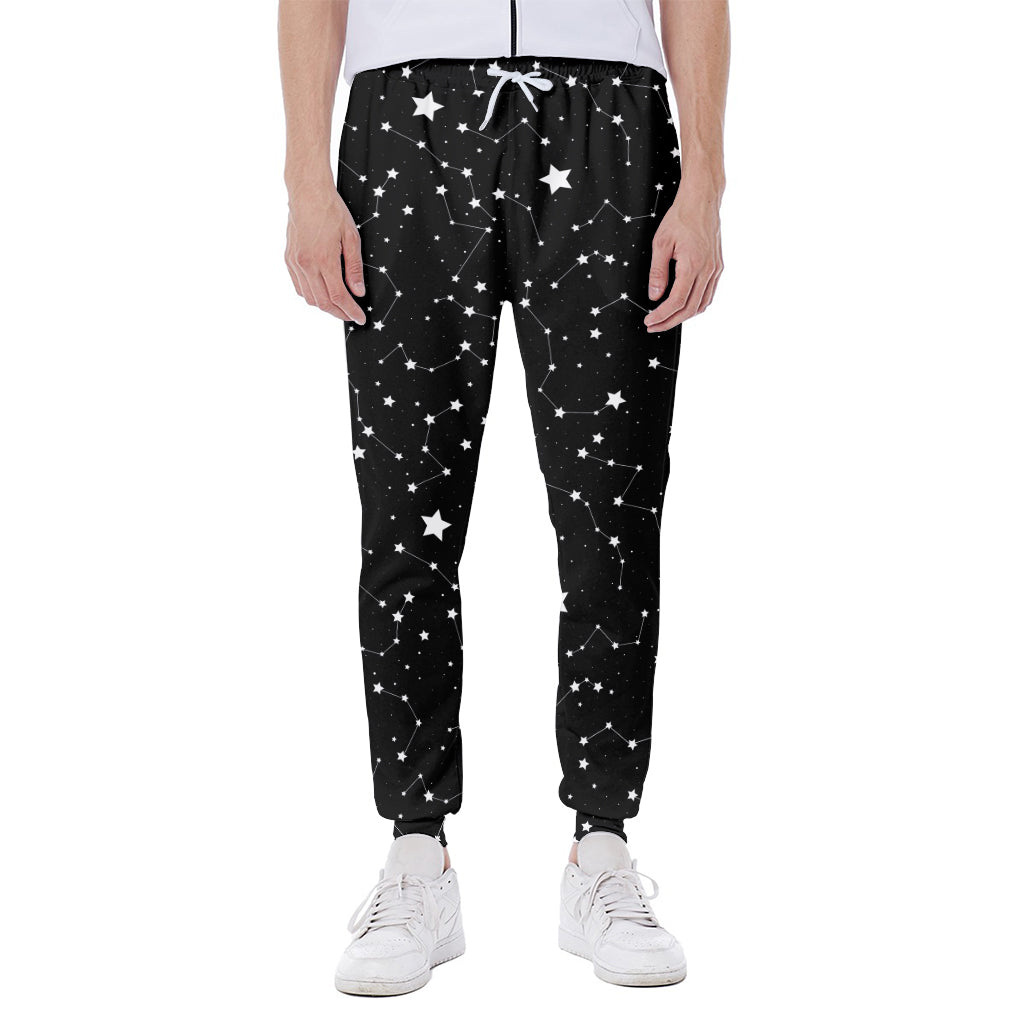 Constellation Sky Map Pattern Print Scuba Joggers
