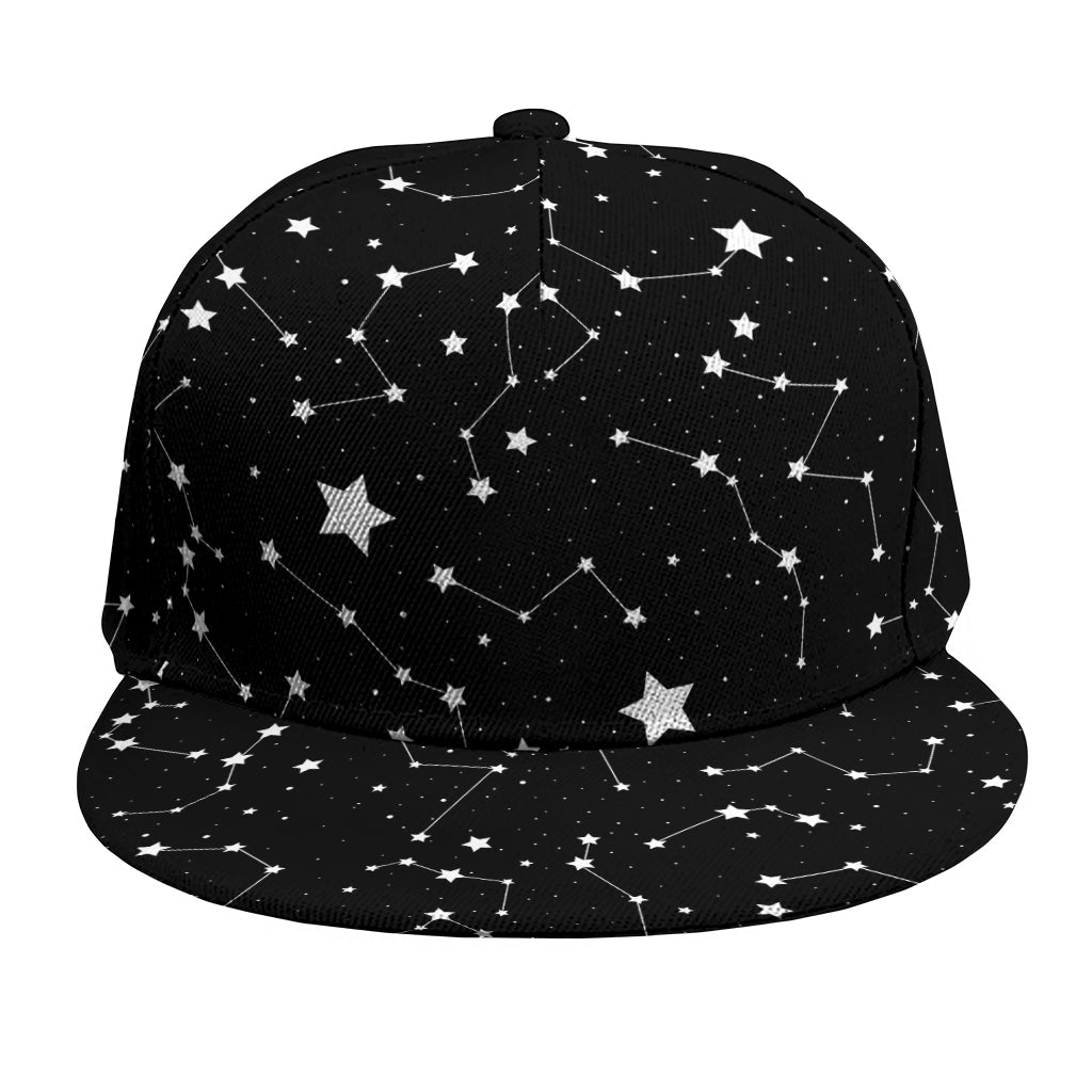 Constellation Sky Map Pattern Print Snapback Cap