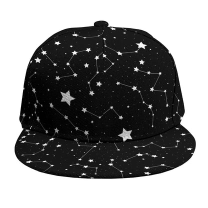 Constellation Sky Map Pattern Print Snapback Cap