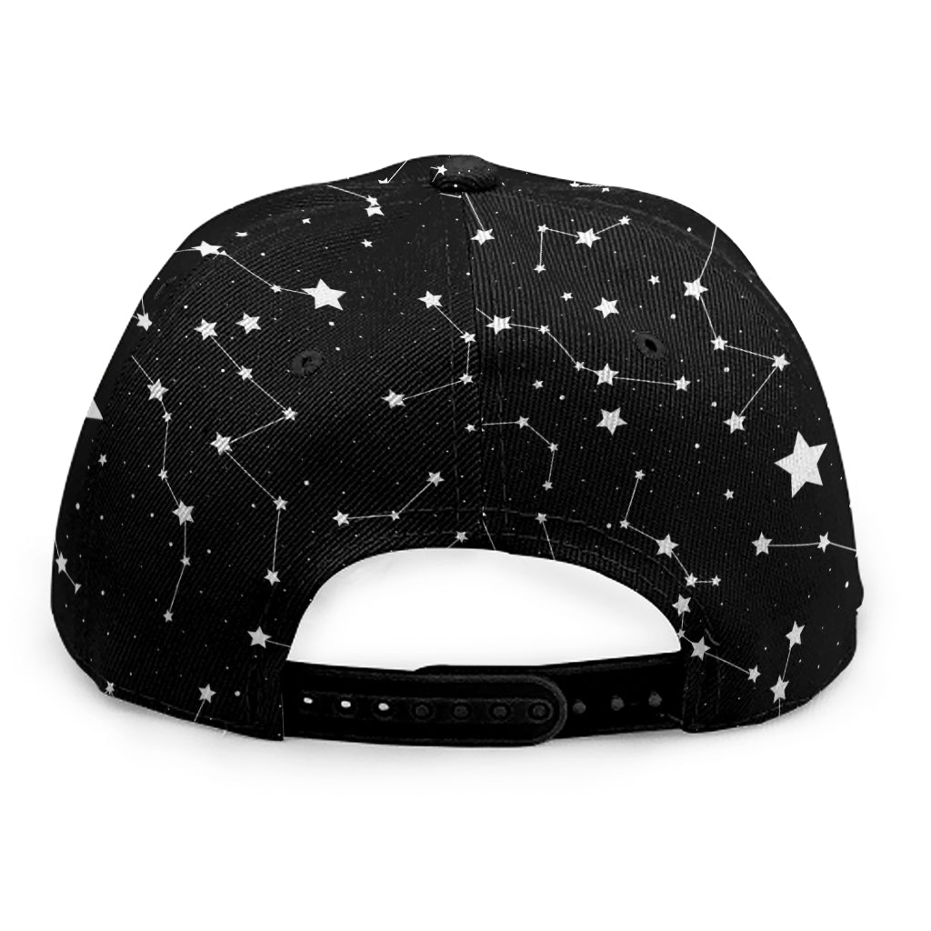 Constellation Sky Map Pattern Print Snapback Cap