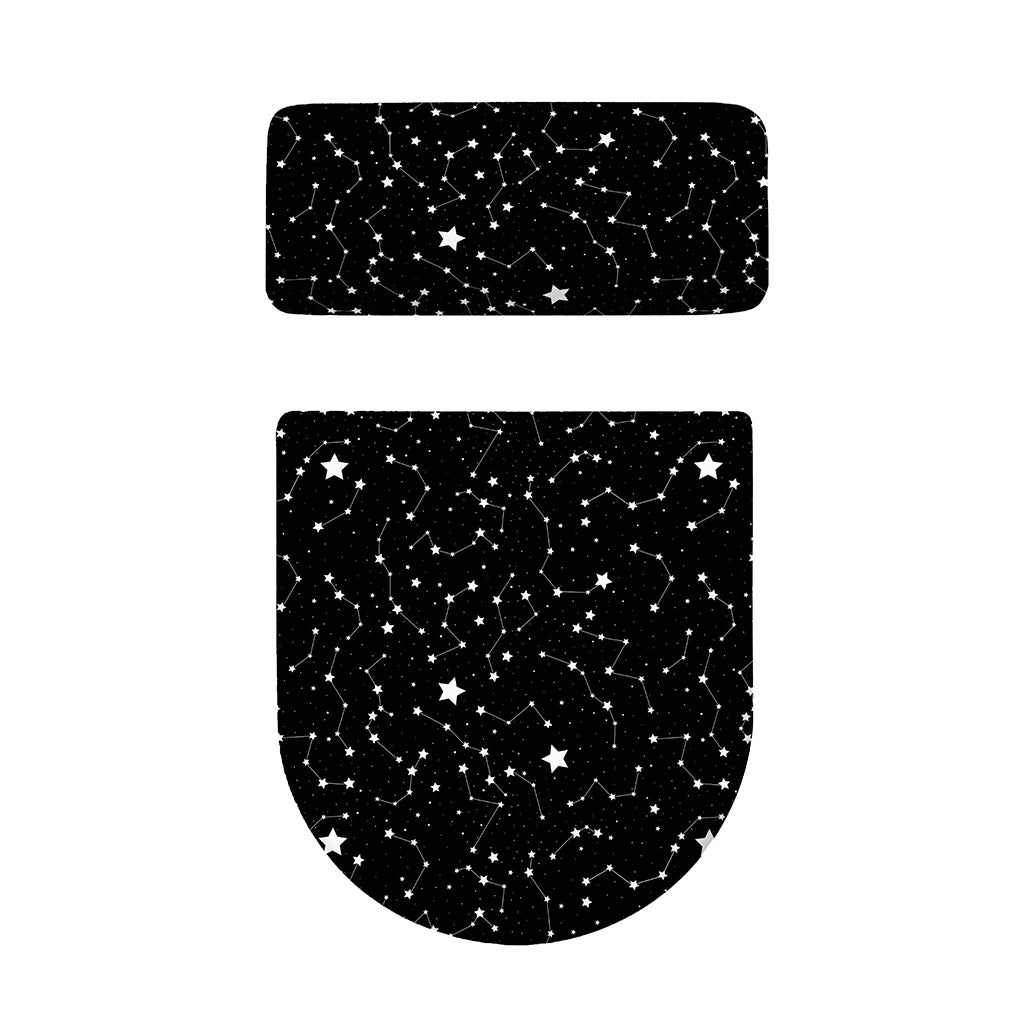 Constellation Sky Map Pattern Print Toilet Lid And Tank Cover Set