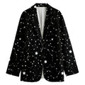 Constellation Sky Map Pattern Print Women's Blazer