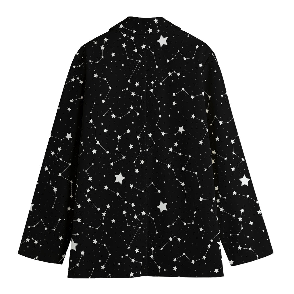 Constellation Sky Map Pattern Print Women's Blazer