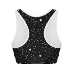 Constellation Sky Map Pattern Print Women's Sports Bra