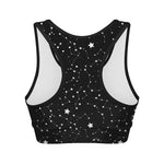 Constellation Sky Map Pattern Print Women's Sports Bra