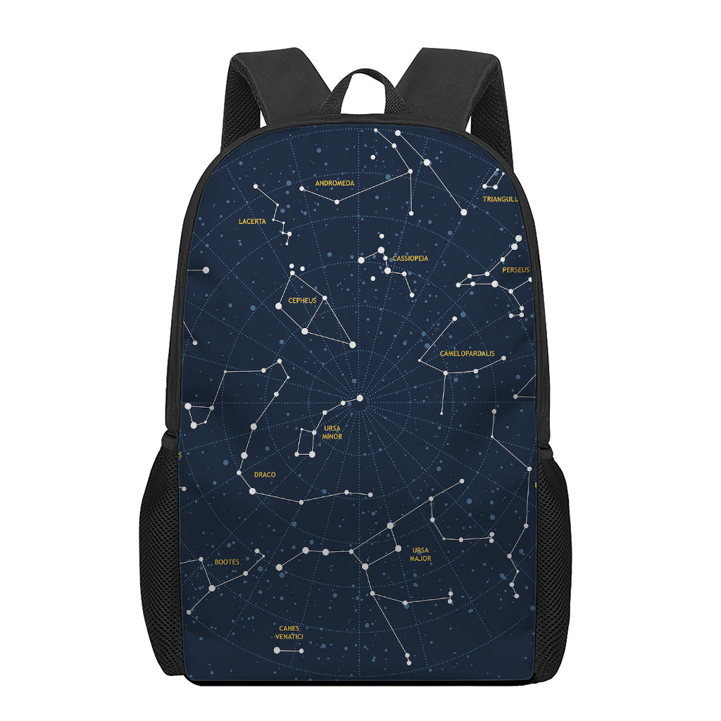Constellation Sky Map Print 17 Inch Backpack