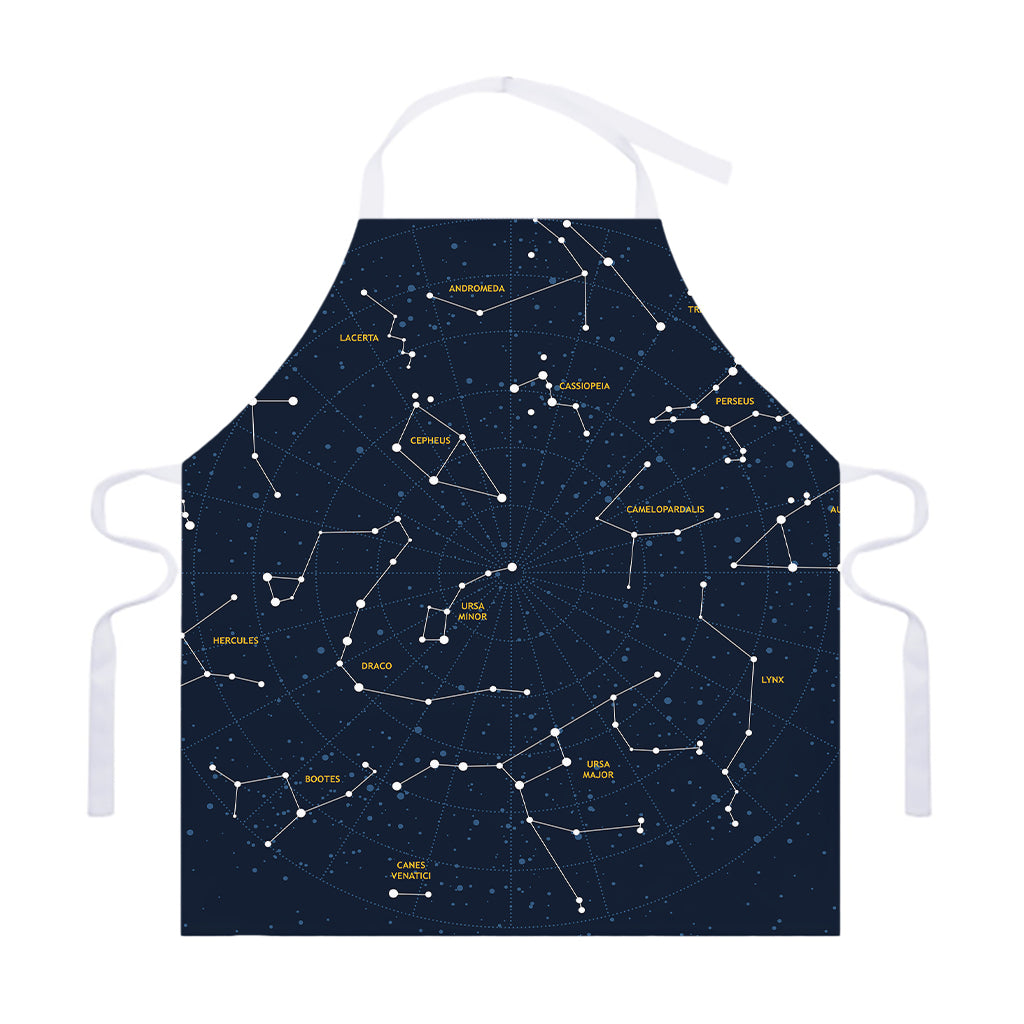Constellation Sky Map Print Adjustable Apron