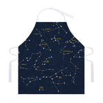 Constellation Sky Map Print Adjustable Apron