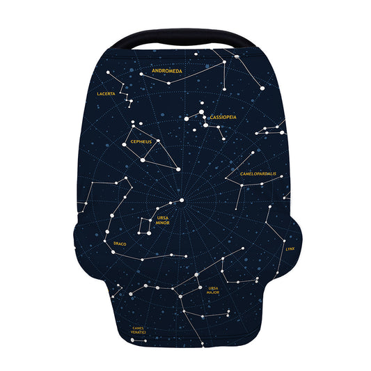 Constellation Sky Map Print Baby Seat Cover