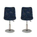 Constellation Sky Map Print Bar Stool Covers