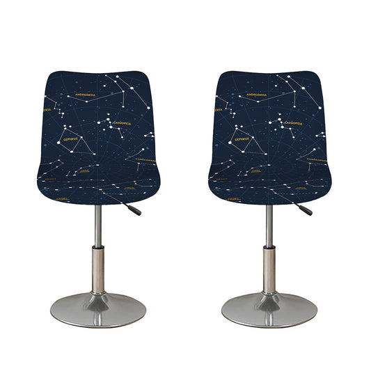 Constellation Sky Map Print Bar Stool Covers