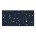 Constellation Sky Map Print Beach Towel