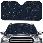 Constellation Sky Map Print Car Windshield Sun Shade