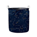 Constellation Sky Map Print Collapsible Laundry Basket