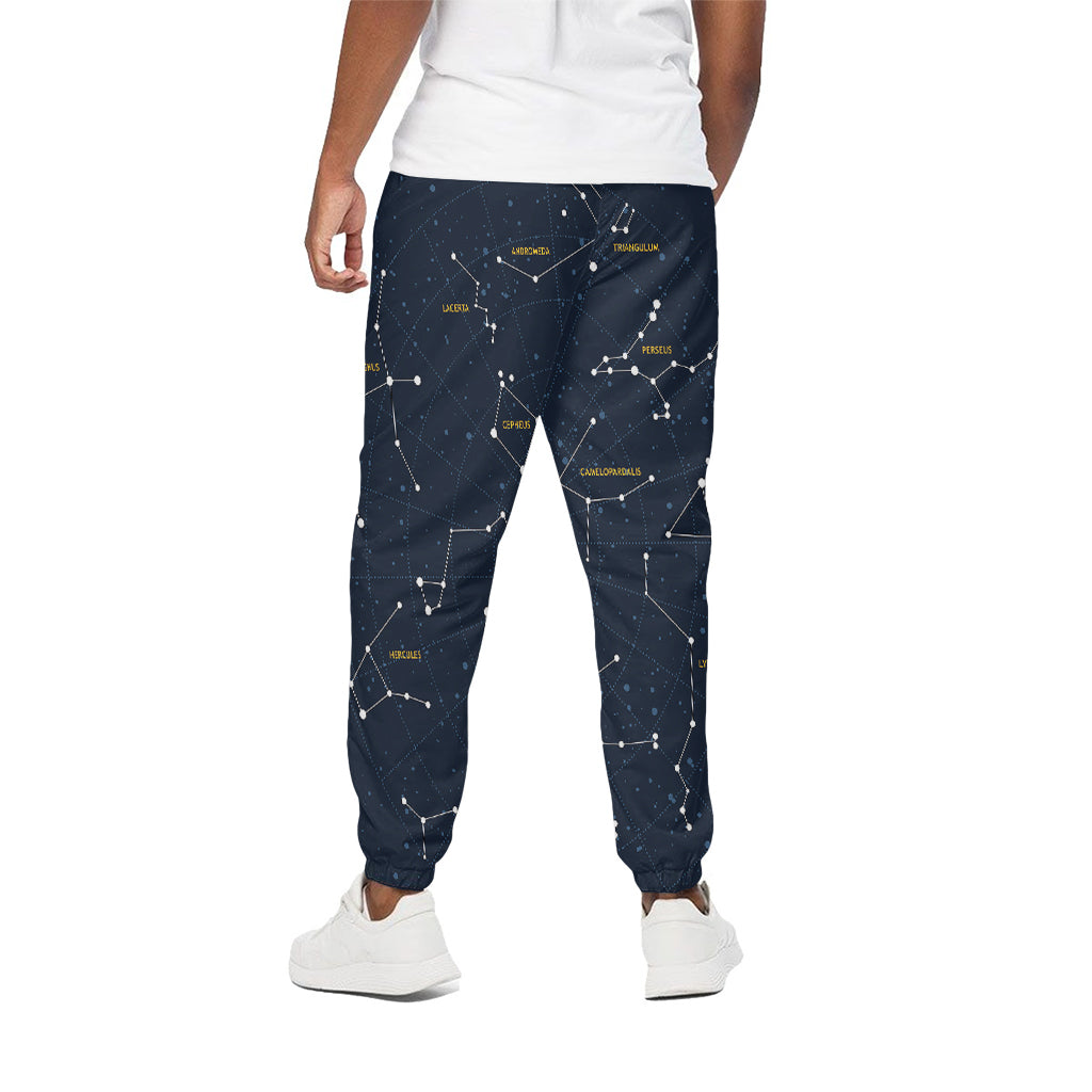 Constellation Sky Map Print Cotton Pants