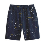 Constellation Sky Map Print Cotton Shorts