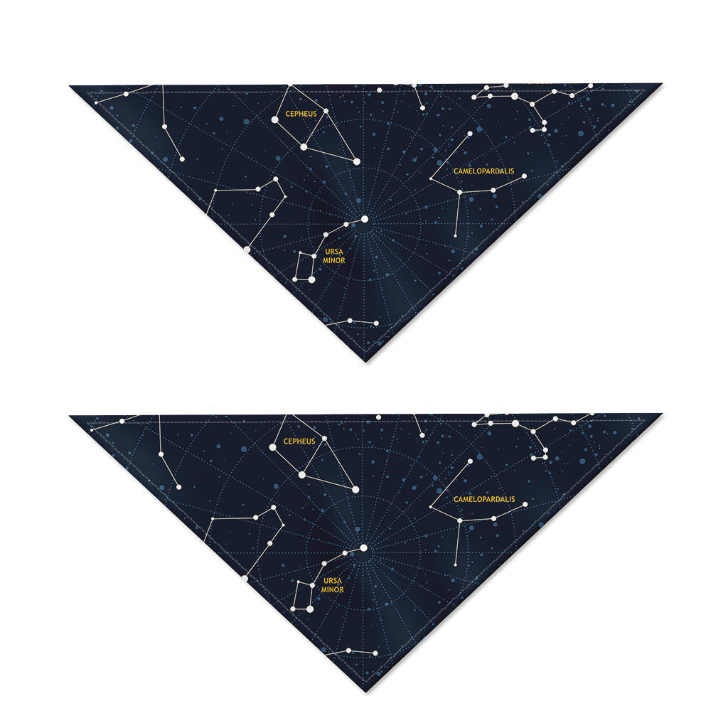 Constellation Sky Map Print Dog Bandana