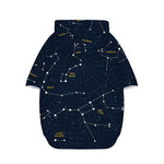 Constellation Sky Map Print Dog Zip Up Hoodie