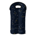 Constellation Sky Map Print Double Neoprene Wine Tote