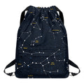Constellation Sky Map Print Drawstring Backpack