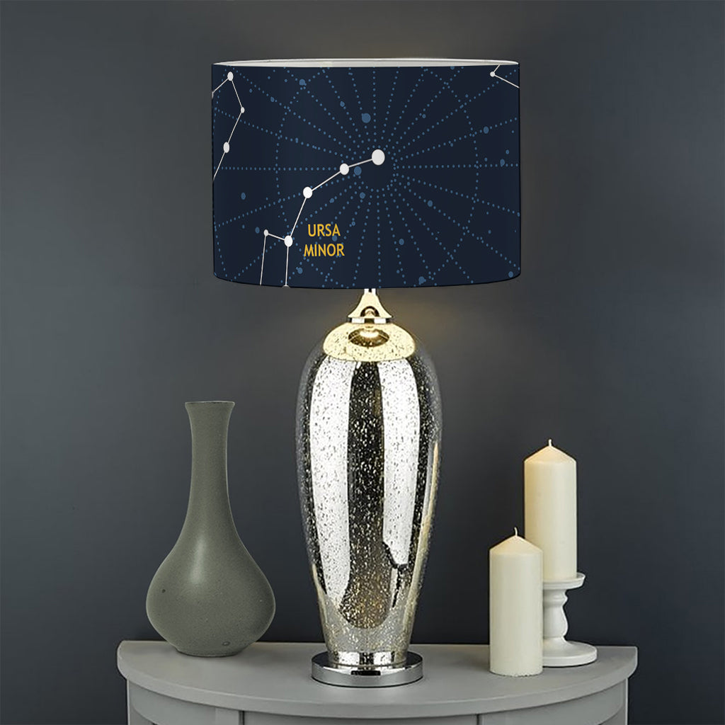 Constellation Sky Map Print Drum Lamp Shade