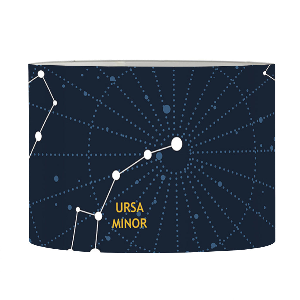 Constellation Sky Map Print Drum Lamp Shade