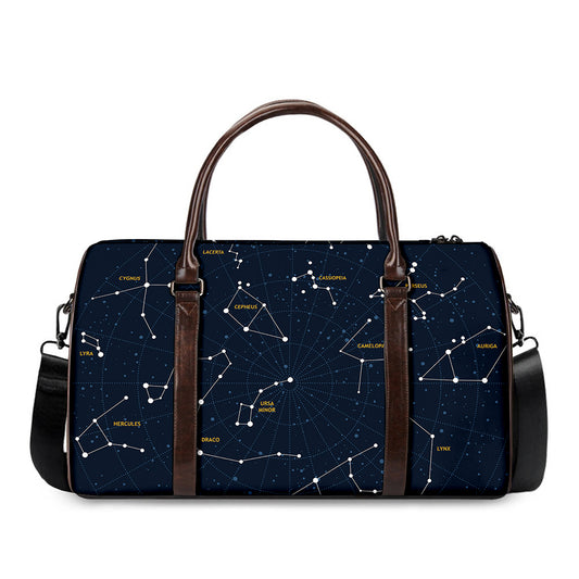 Constellation Sky Map Print Duffle Bag