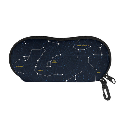 Constellation Sky Map Print Glasses Case
