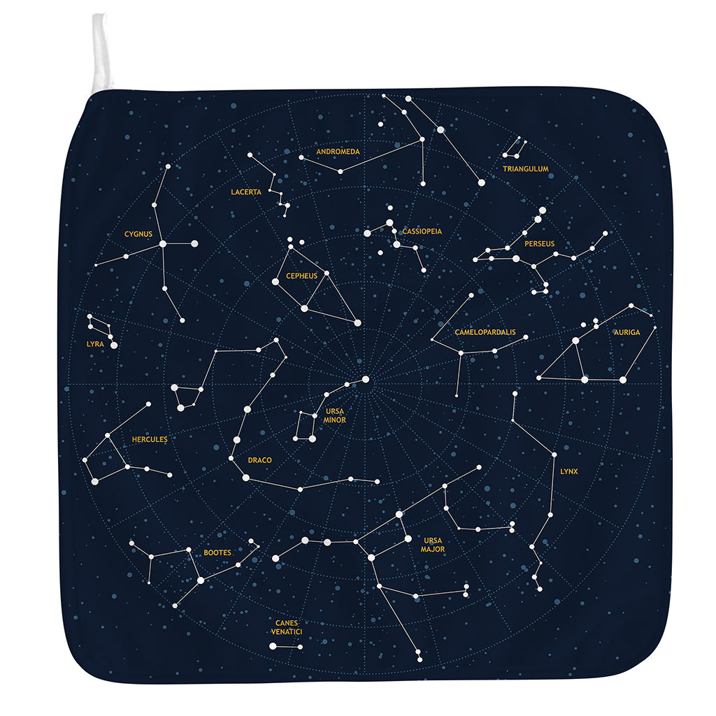 Constellation Sky Map Print Hand Towel