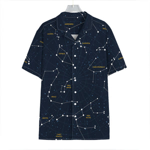 Constellation Sky Map Print Hawaiian Shirt