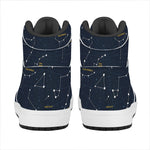 Constellation Sky Map Print High Top Leather Sneakers