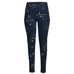 Constellation Sky Map Print High-Waisted Pocket Leggings