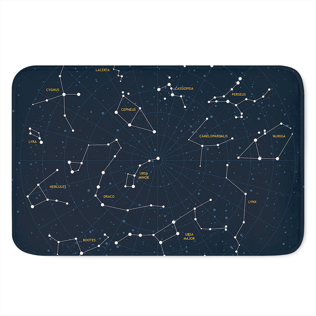 Constellation Sky Map Print Indoor Door Mat