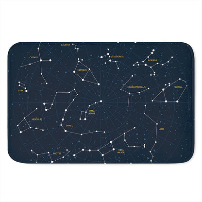 Constellation Sky Map Print Indoor Door Mat