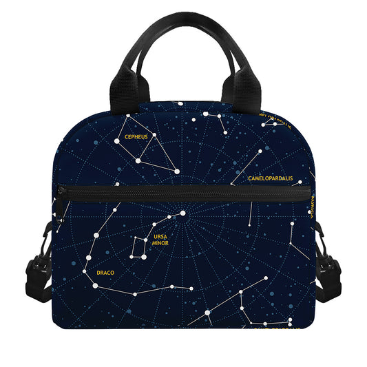 Constellation Sky Map Print Insulated Lunch Bag