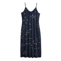 Constellation Sky Map Print Jersey Midi Cami Dress