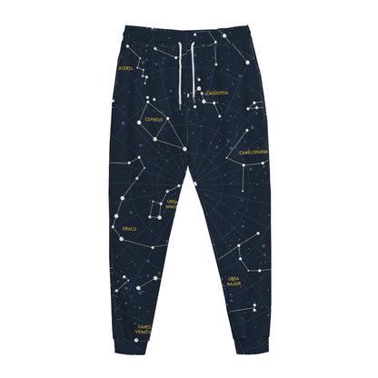Constellation Sky Map Print Jogger Pants