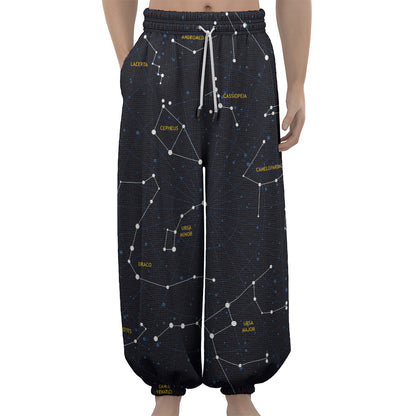 Constellation Sky Map Print Lantern Pants