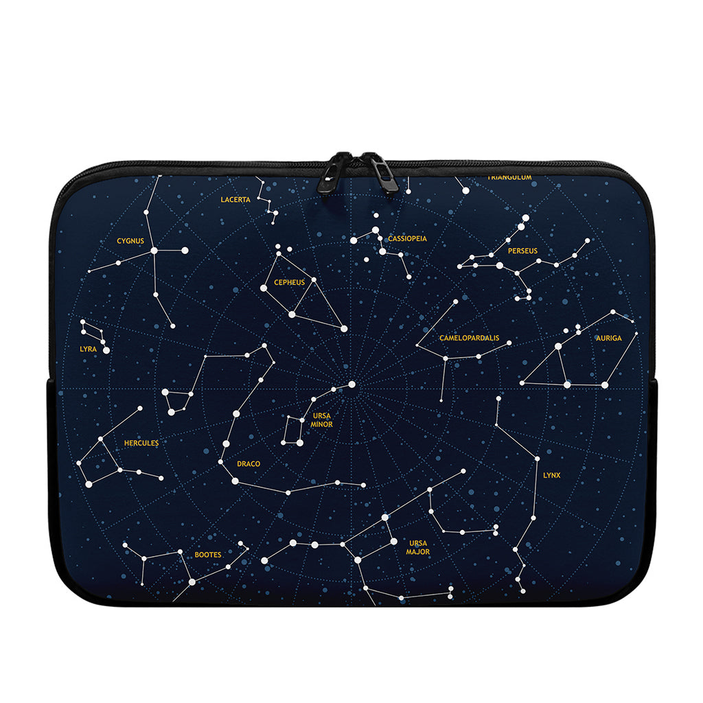 Constellation Sky Map Print Laptop Sleeve