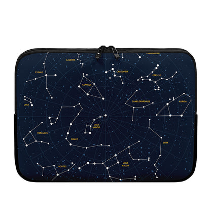 Constellation Sky Map Print Laptop Sleeve