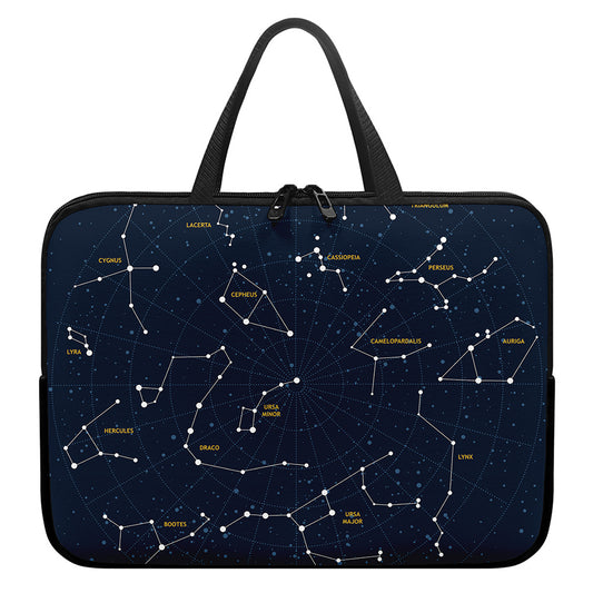Constellation Sky Map Print Laptop Sleeve With Handle