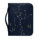 Constellation Sky Map Print Leather Bible Cover