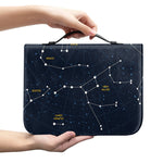 Constellation Sky Map Print Leather Bible Cover
