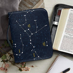 Constellation Sky Map Print Leather Bible Cover