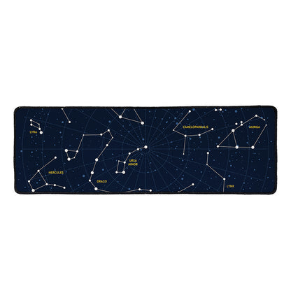 Constellation Sky Map Print Long Kitchen Mat
