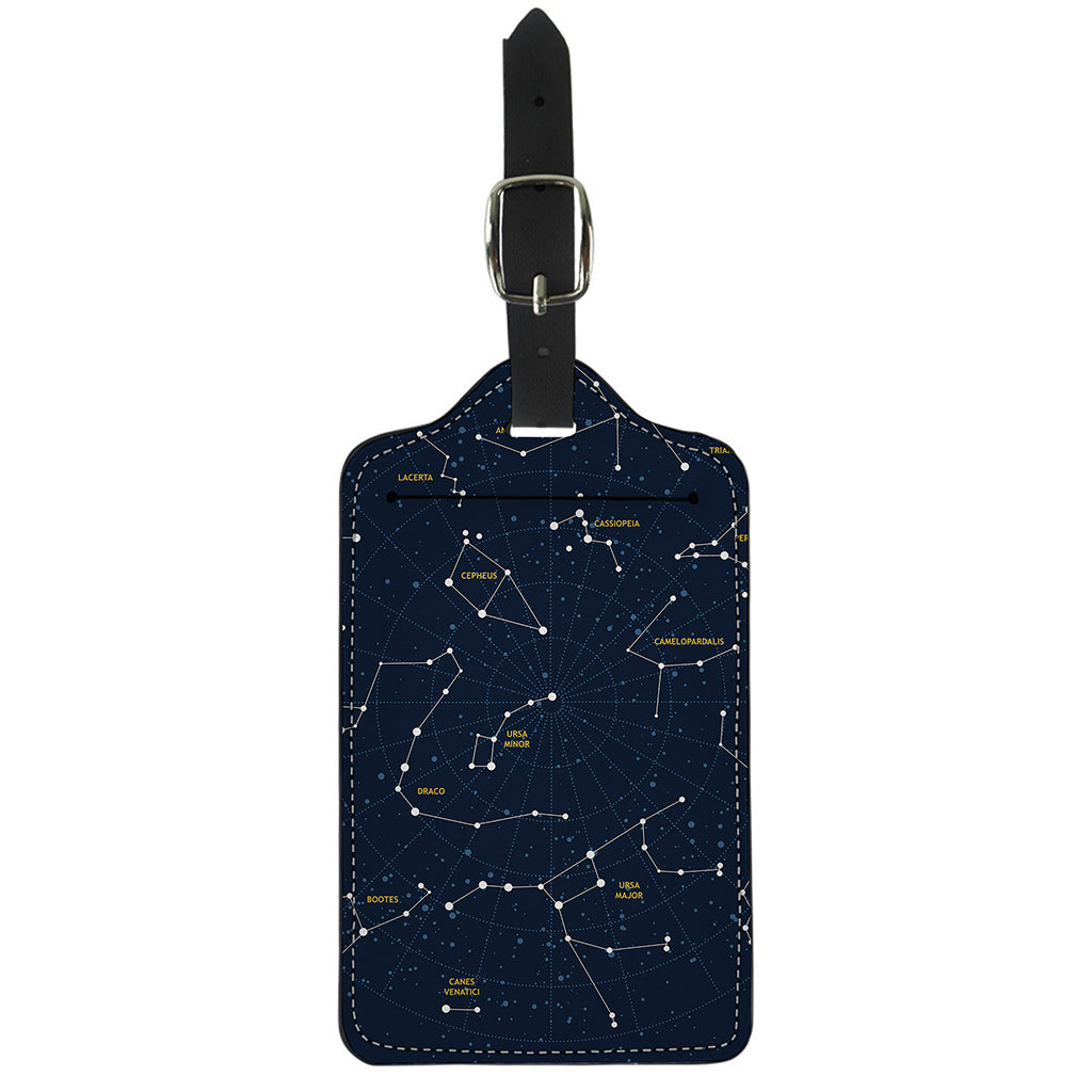 Constellation Sky Map Print Luggage Tag