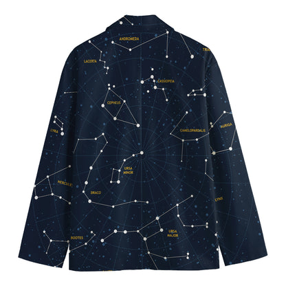 Constellation Sky Map Print Men's Blazer