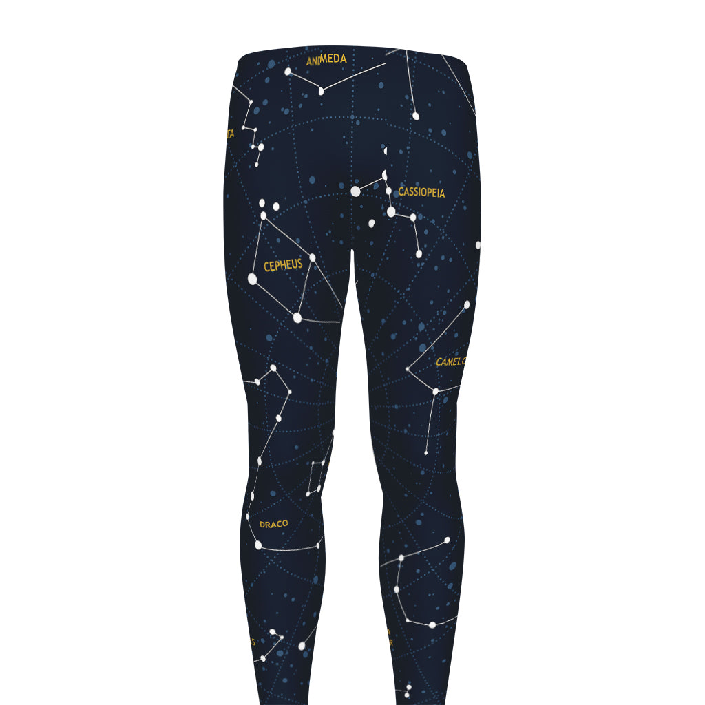 Constellation Sky Map Print Men's leggings